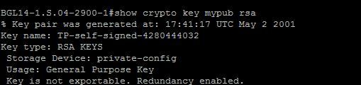 crypto key generate rsa modulus 4096